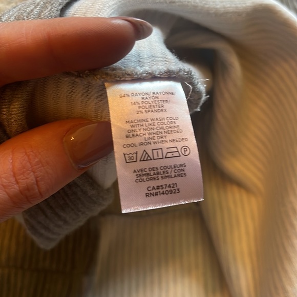 Loft Ribbed Knit 3/4 Sleeve Turtleneck Dress Like New - Picture 10 of 14